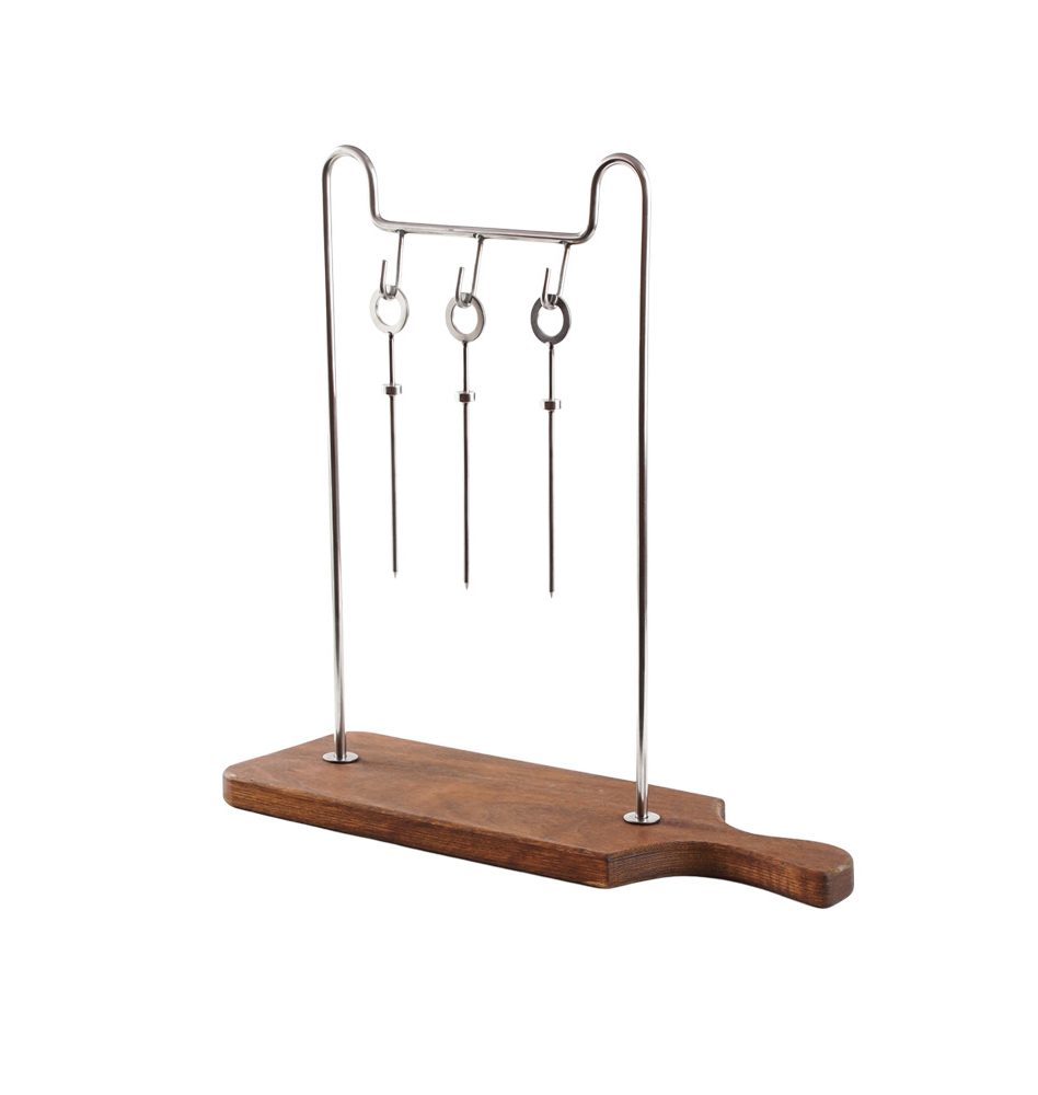 3 Hooks Without Hanger Espetada Stand Skewer Stand