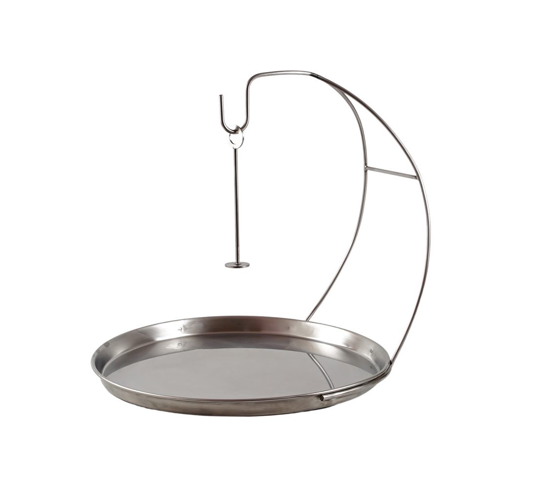 Chocolate Serving Stand With Stainless Steel Tray